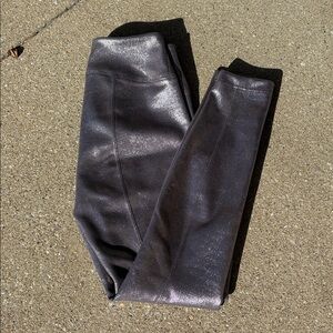 Silver Snake Foil Legging